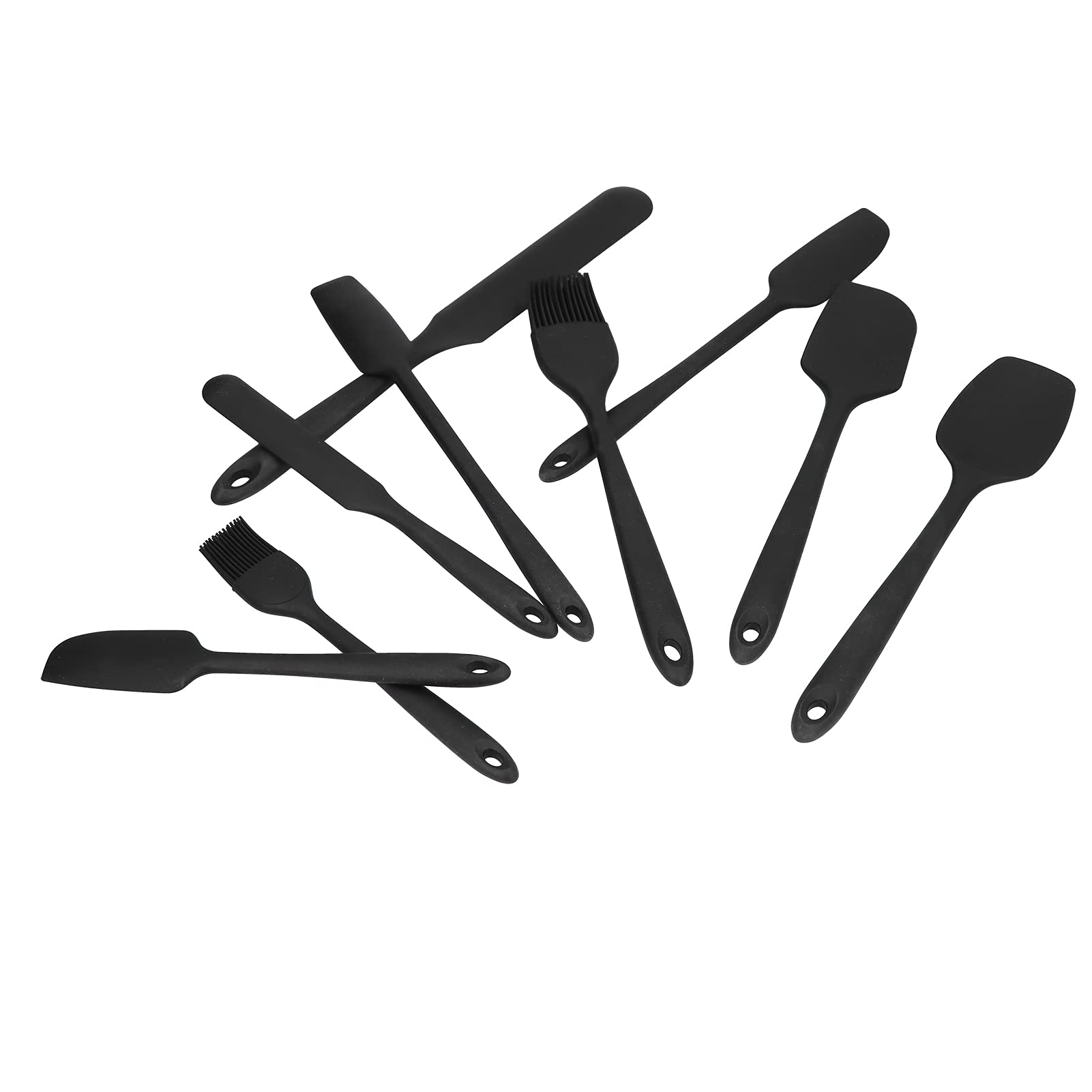 9 sztuk Mini zestaw silikonowych szpatułek elastyczny ręczny dżem ciasto krem szczotka do gotowania dla kuchni restauracji bezpieczne przybory kuchenne