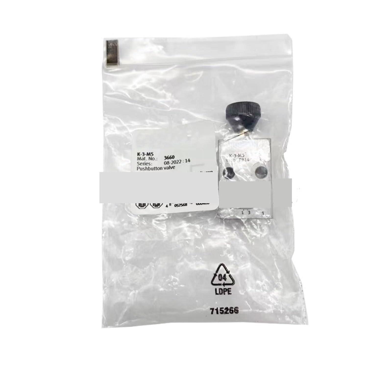 RCGKNNMUZ Button Valve K-3-M5 3660 Manual Directional Control Valve