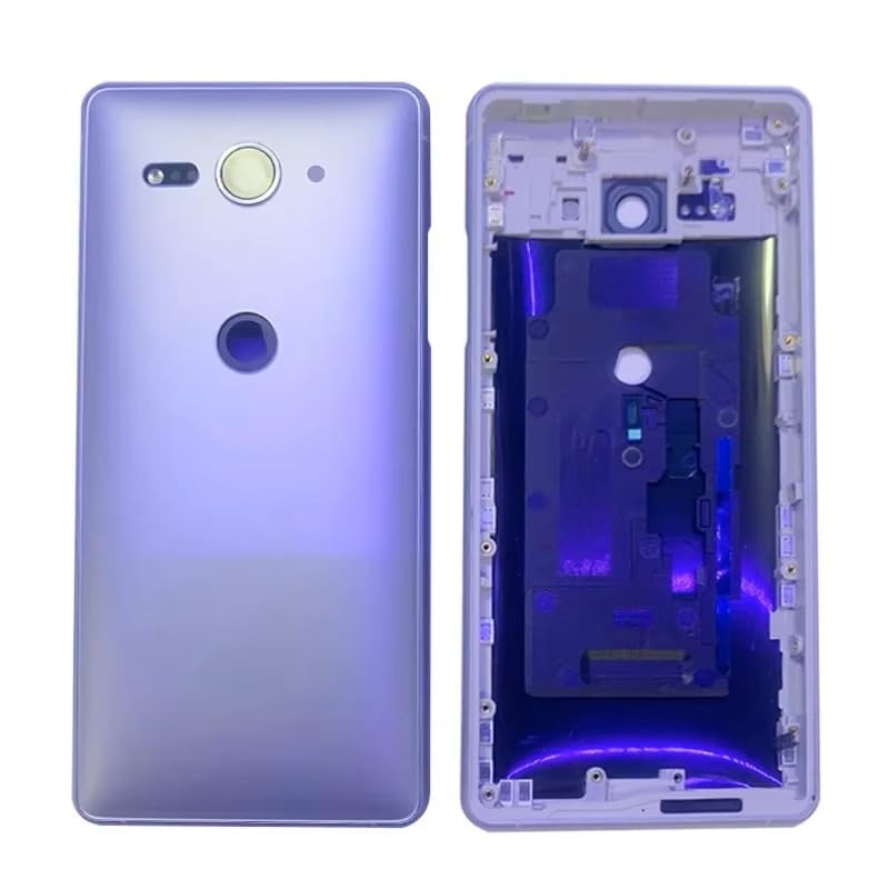 Vitre arrière pour Sony Xperia XZ2 Compact H8324 cache batterie bleu - 3