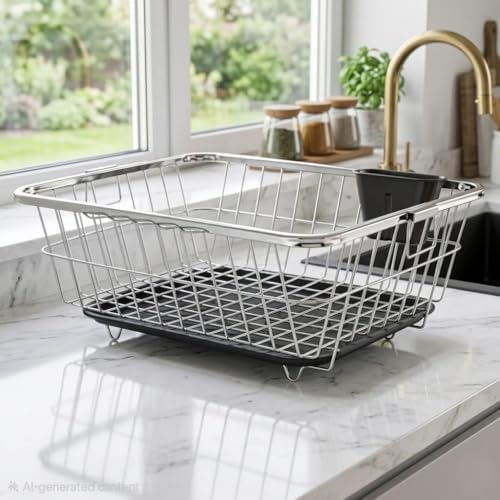 Vessles Rack Derbus Dish Rack for Kitchen | Vessels Organizer Stands with Handle ...