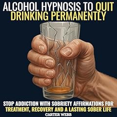 Alcohol Hypnosis to Quit Drinking Permanently Audiolibro Por Carter Webb arte de portada