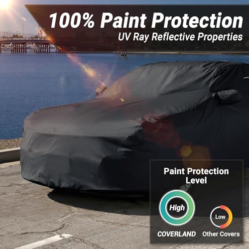 Image of iCarCover Premium Custom Car Cover for 2012-2025 BMW 3-Series Sedan Heavy Duty Waterproof All Weather Rain Snow UV Sun Protector Custom Fit Full Exterior Indoor Outdoor Protection Car Cover (Black)