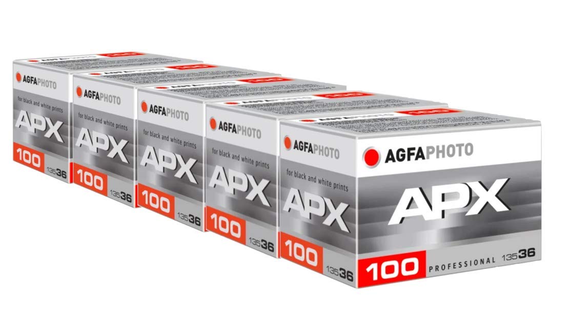 AgfaPhoto APX 100 135-36 Negativfim S/W im 5er Pack, AG6A1360-5