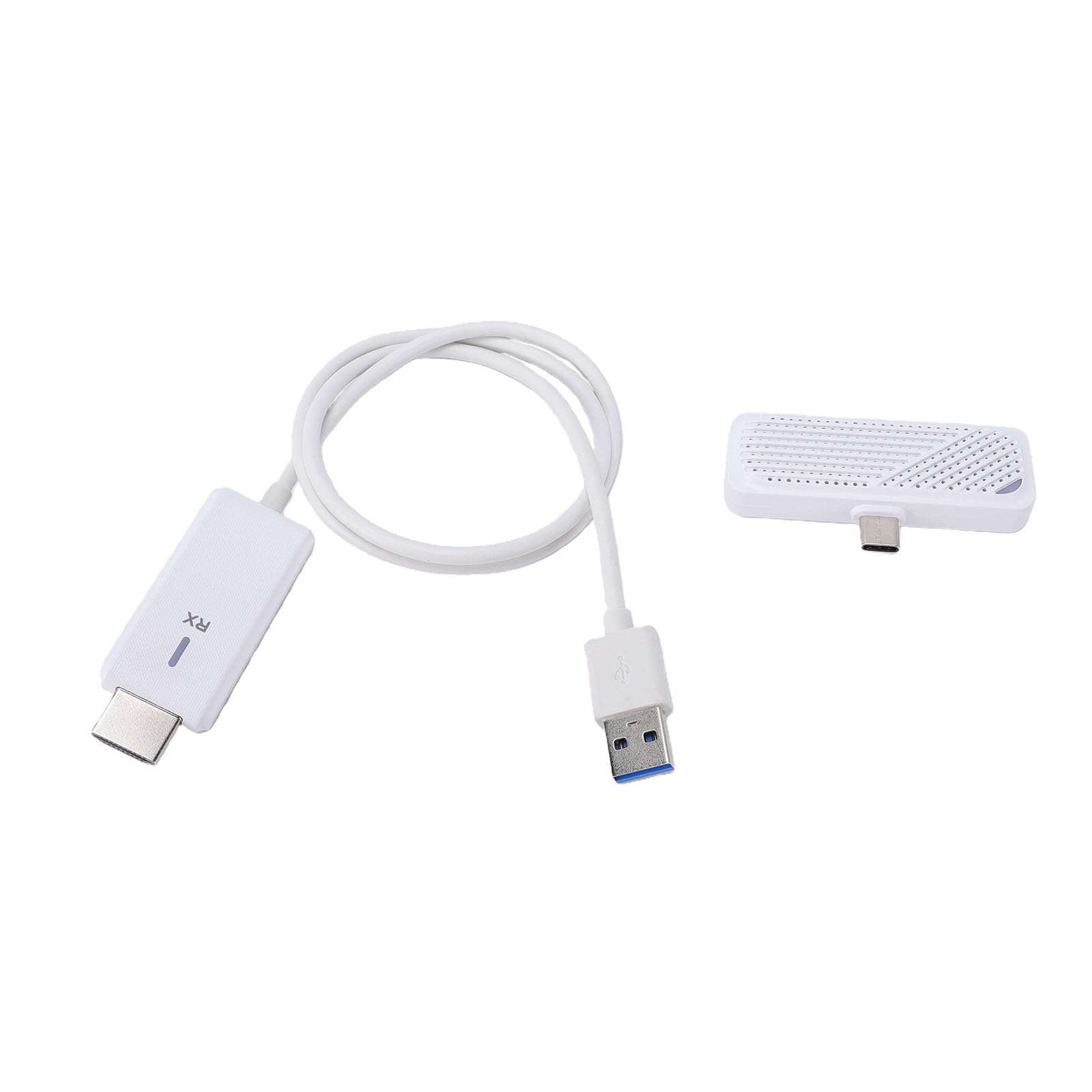 Transmisor y Receptor HDMI Inalámbrico, 1080P 60Hz 5G 2.4G Kit Extensor de Adaptador de Pantalla Inalámbrico, 164FT/50M, para Teléfono, Computadora Portátil, TV, Proyector
