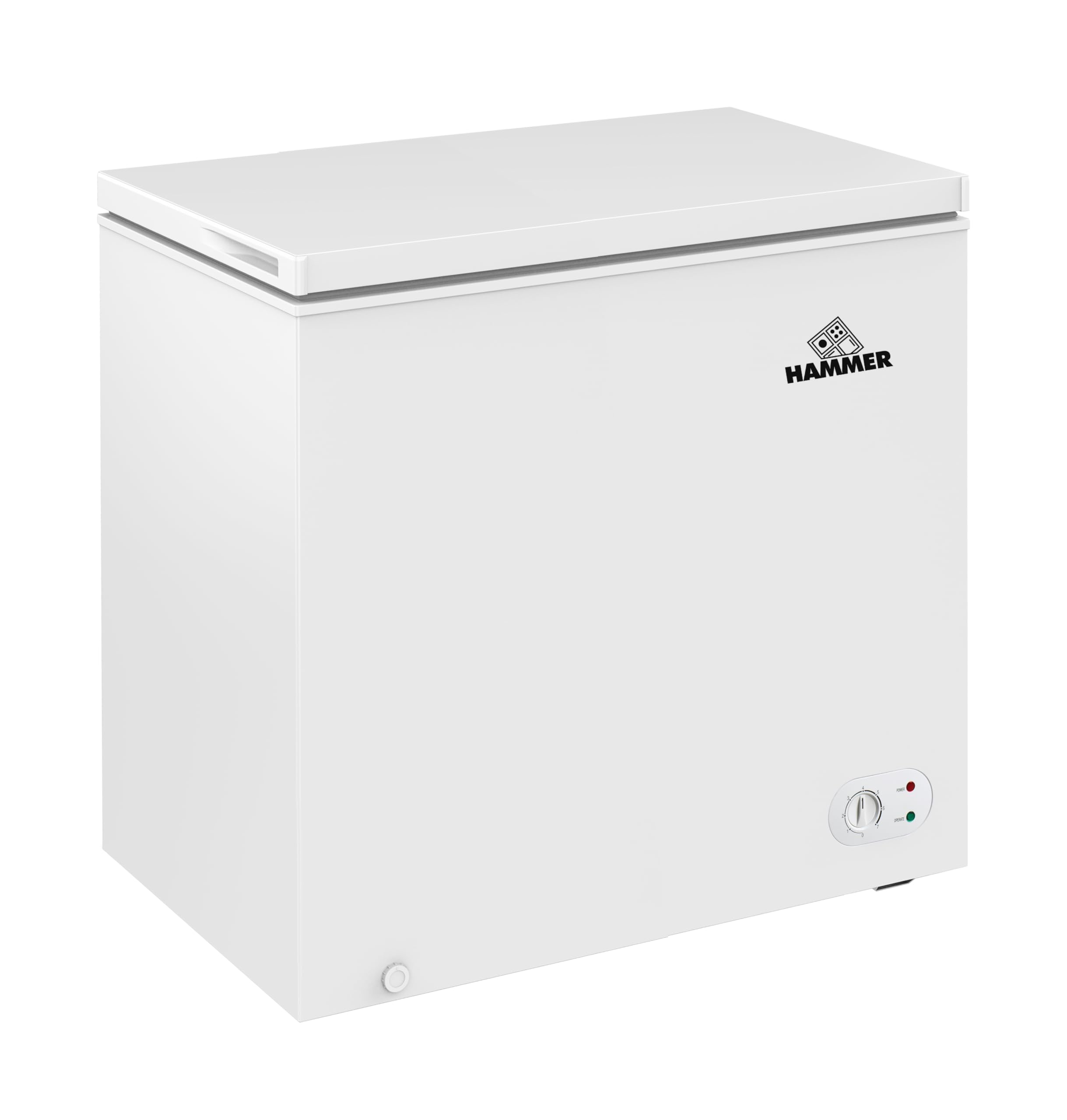 Congelatore a Pozzetto HAMMER 210LT Indipendente HC258CNEWH, CLASSE E 81,4x55,4x85,2cm BIANCO