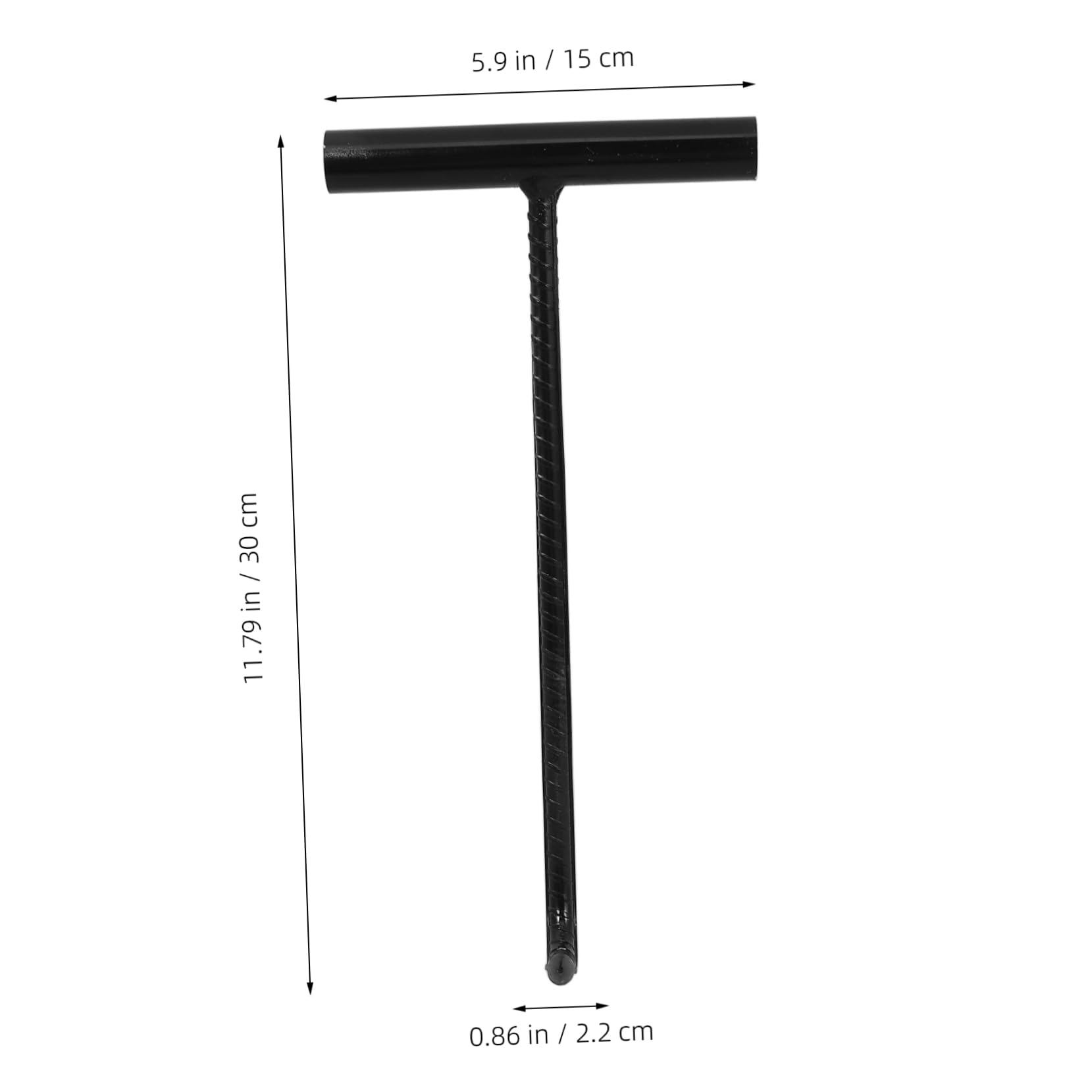 GLEAVI 2pcs Manhole Cover Lifter Hook for Heavy Duty Lifting T-Handle Sewer Hook Tool