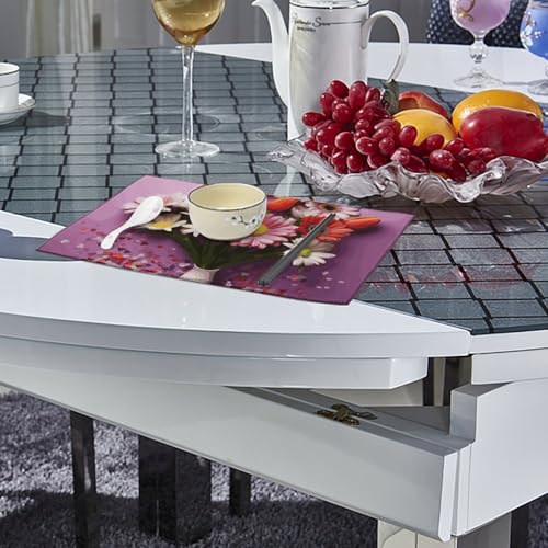 Sets de table en toile fleuris de qualité supérieure durables - 5