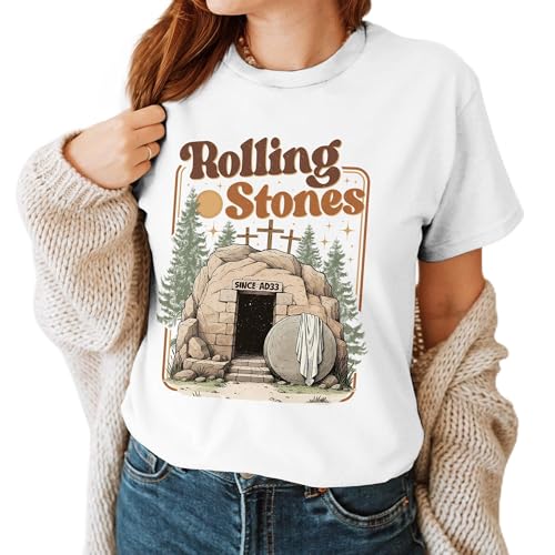 AstroFazz Christian T-Shirt - Since AD33 Shirt - Religious Shirts - Christian Shirt for Easter Day - Easter Day Tshirt - Gifts for Christian (White S)