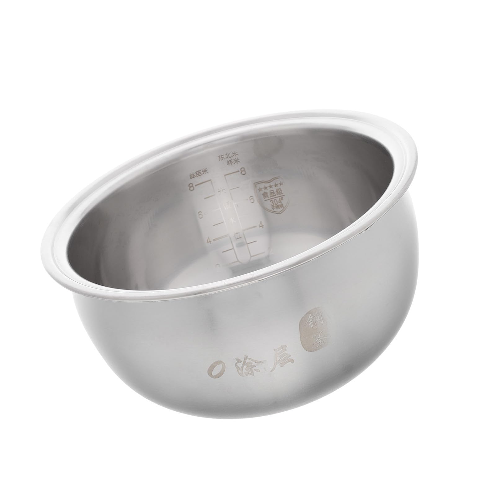 Pentola Interna per Cuociriso 4l in Acciaio Inox, Versione Sostitutiva