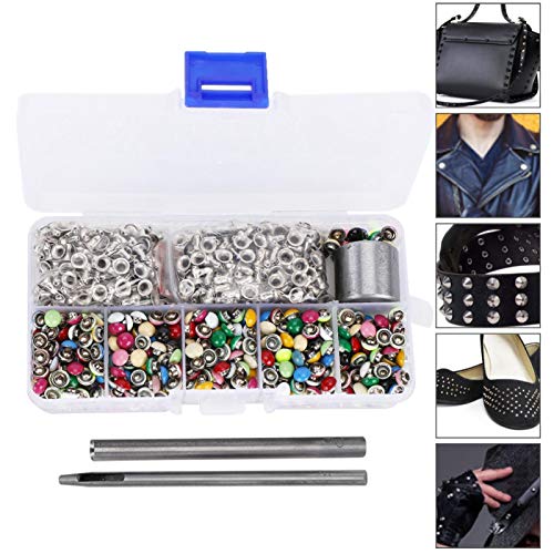 380 Conjunto de rebites DIY, rebites de latão resistentes ao desgaste, para decoração e fixação de m