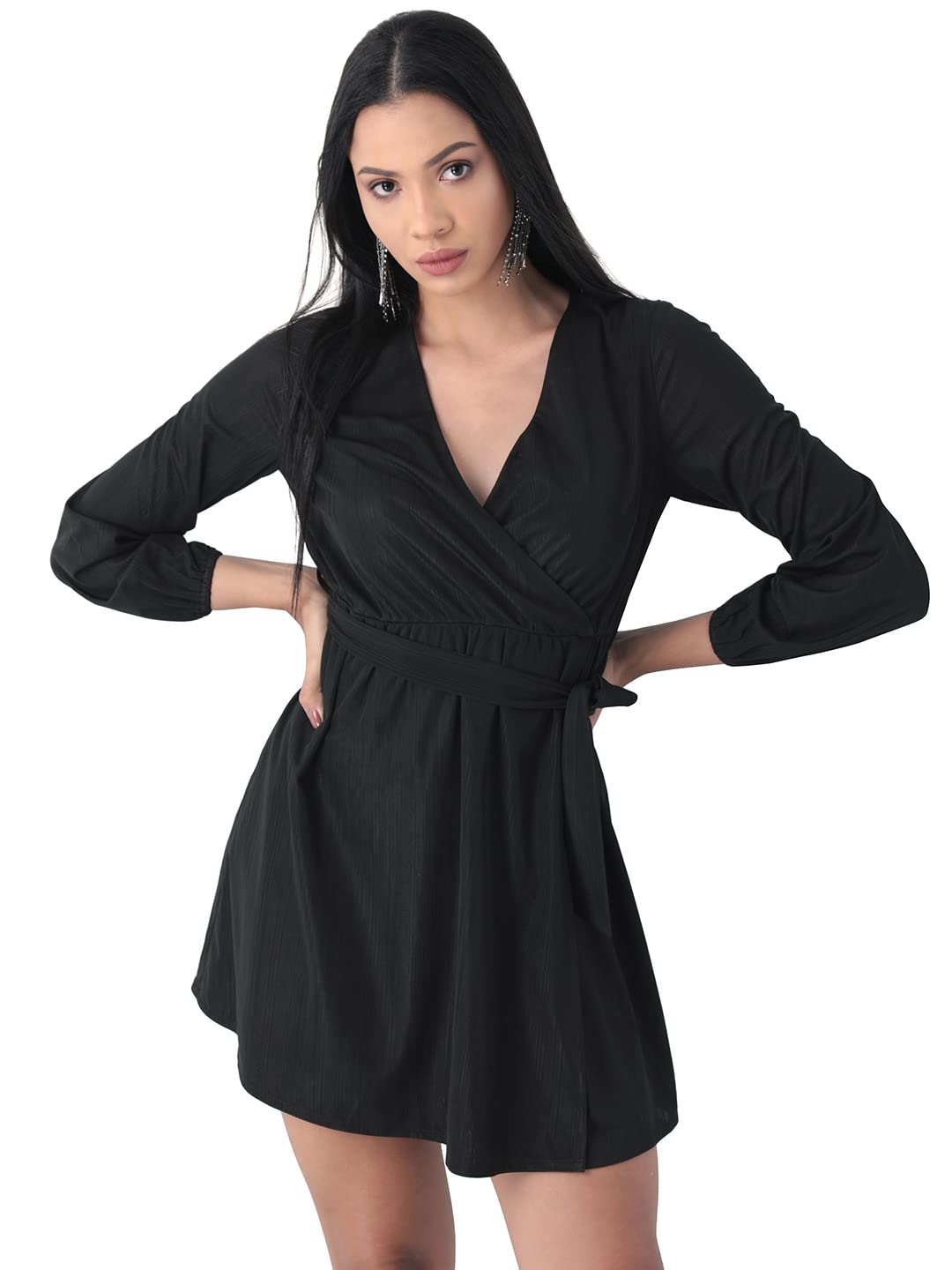 FabAlley Women's Polyester Blend Mini Casual Dress