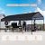 12x20 FT Heavy Duty Metal Carport, Galvanized Steel Roof Car Port Shelter with Reinforced Base, Outdoor Car Canopy for Cars, Trucks, Boats, Weather Resistant Garage Storage Shelter