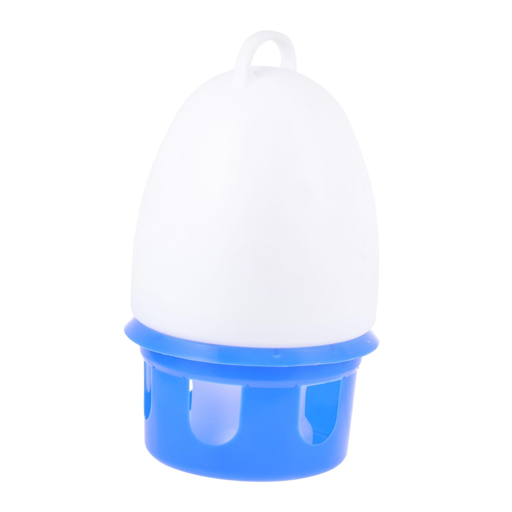 Bebedero de Agua para Palomas Automático, Azul, PVC, Redondo | Asa, Gran Capacidad, Desmontable, Apto para Palomas y Loros, Uso Doméstico