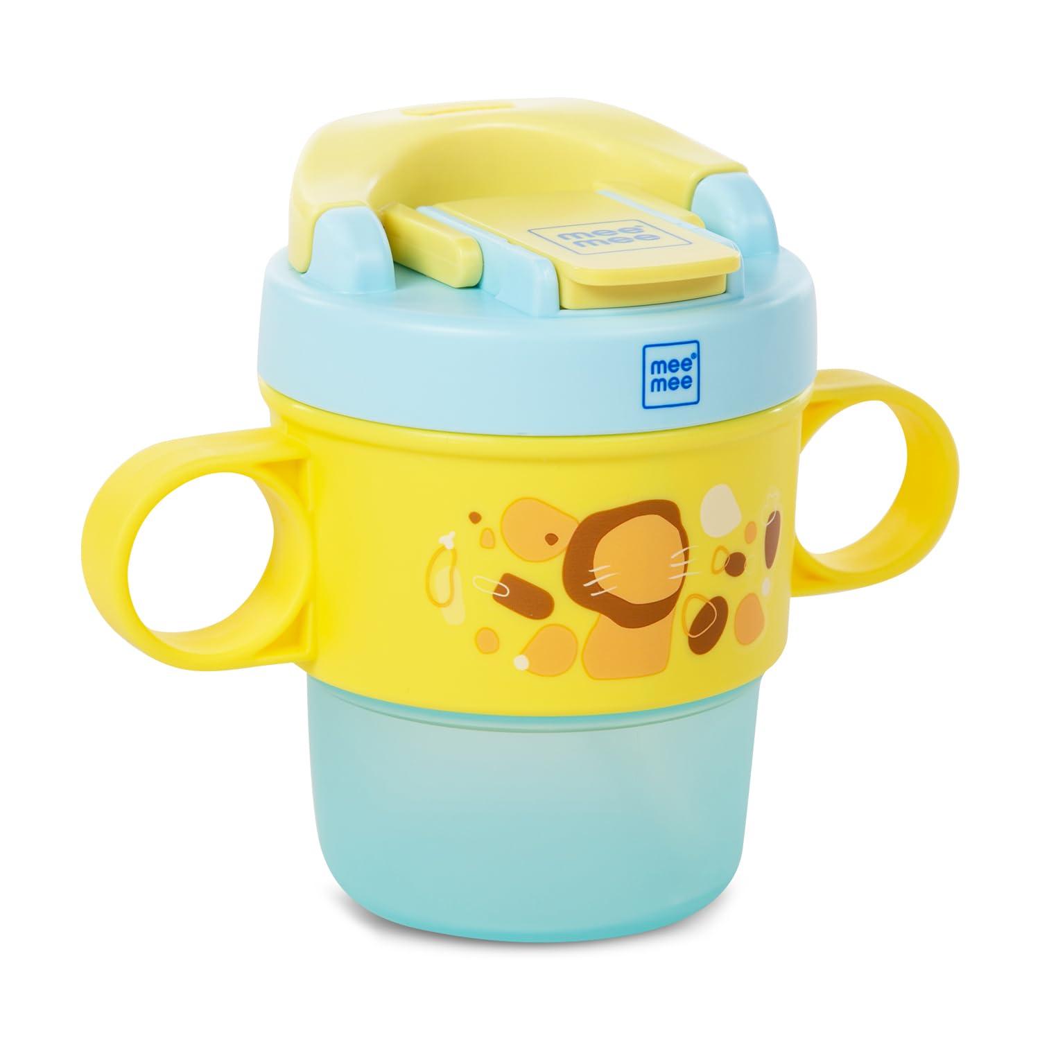 360° Baby Trainer Sipper 150 ml with Soft Spout | Anti-Leak & Spill-Proof Sippy Cup for Baby/Kids | Non-Toxic & BPA-Free, Lightweight & Easy Grip Handles (Yellow)