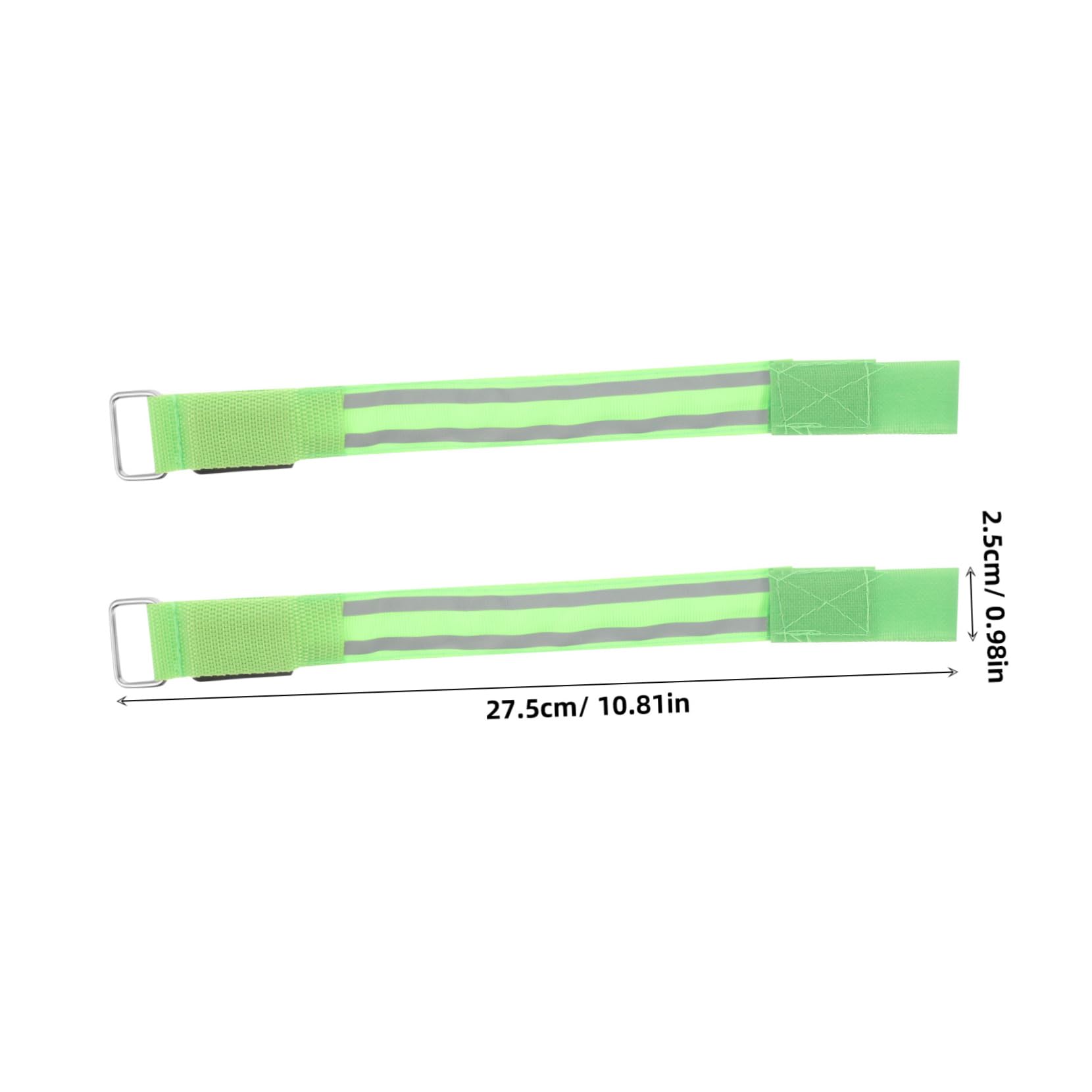 Toddmomy 2pcs Reflective Arm Bands with Flashing Modes High Visibility Safety Gear for Night Cycling Running and Outdoor Activities Lightweight and Comfortable Reflective Wrist Bands