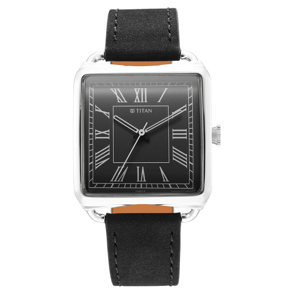 Titan Retro Revive Quartz Analog Black Dial Leather Strap for Men-NS1676SL03 (B0CSZ6MNWP) Amazon Price History, Amazon Price Tracker