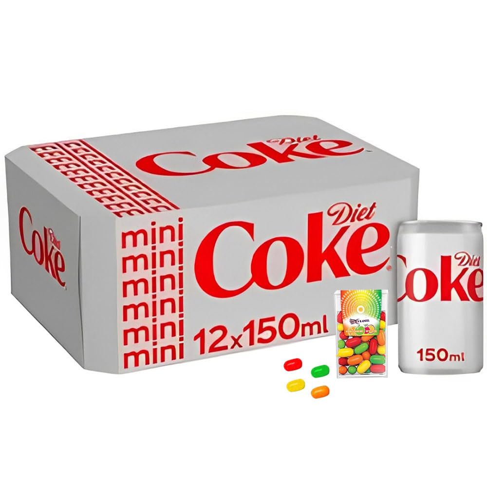 Mini Soft-Drink Cans In Exciting Pack of 12 With a Mint Bonus To Satisfy Yor Soda Cravings Sold By VR Angle