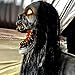 Haunted Hill Farm 5.9 ft. Animatronic Lurching Woman by Tekky, Halloween Animatronic, Scary Indoor House Prop & Decoration, Creepy Occult Horror Decor with Motion-Activated Lights & Sound, Life-Size