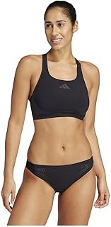 طقم بيكيني للسباحة لانيلوكس للنساء من اديداس، لون أسود