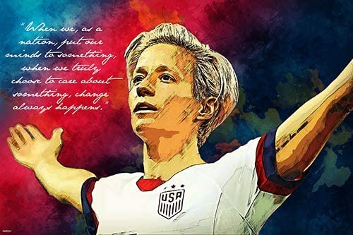 PosterMerchant Female USA Soccer Captain Quote Poster 12x18