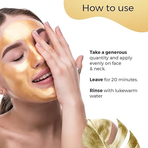 Gold Gel Collagen Facial Masks - 24K Gold Firming Face Mask -Gold Face Mask(5 Pc) -Vegan Gold Facial Mask -Anti Aging, Puffiness, Moisturizing, Deep Tissue Rejuvenation And Hydrates Skin #TOP7
