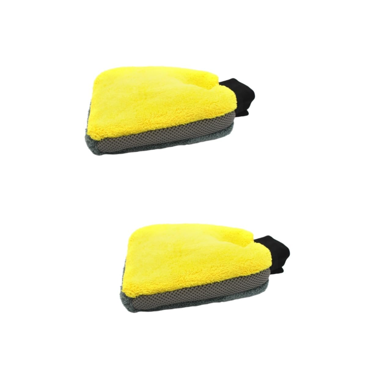2 Guantes De Lavado De Coche para Hombre De Doble Cara con Cepillo De Limpieza Y Cepillo Antiarañazos.