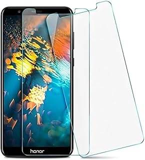 Tempered Glass Screen Protector, 9H Hardness, Full Coverage, Ultra Clear, Bubble Free Easy Installation, High Touch Sensitivity Compatible with Huawei Honor 7X - clear