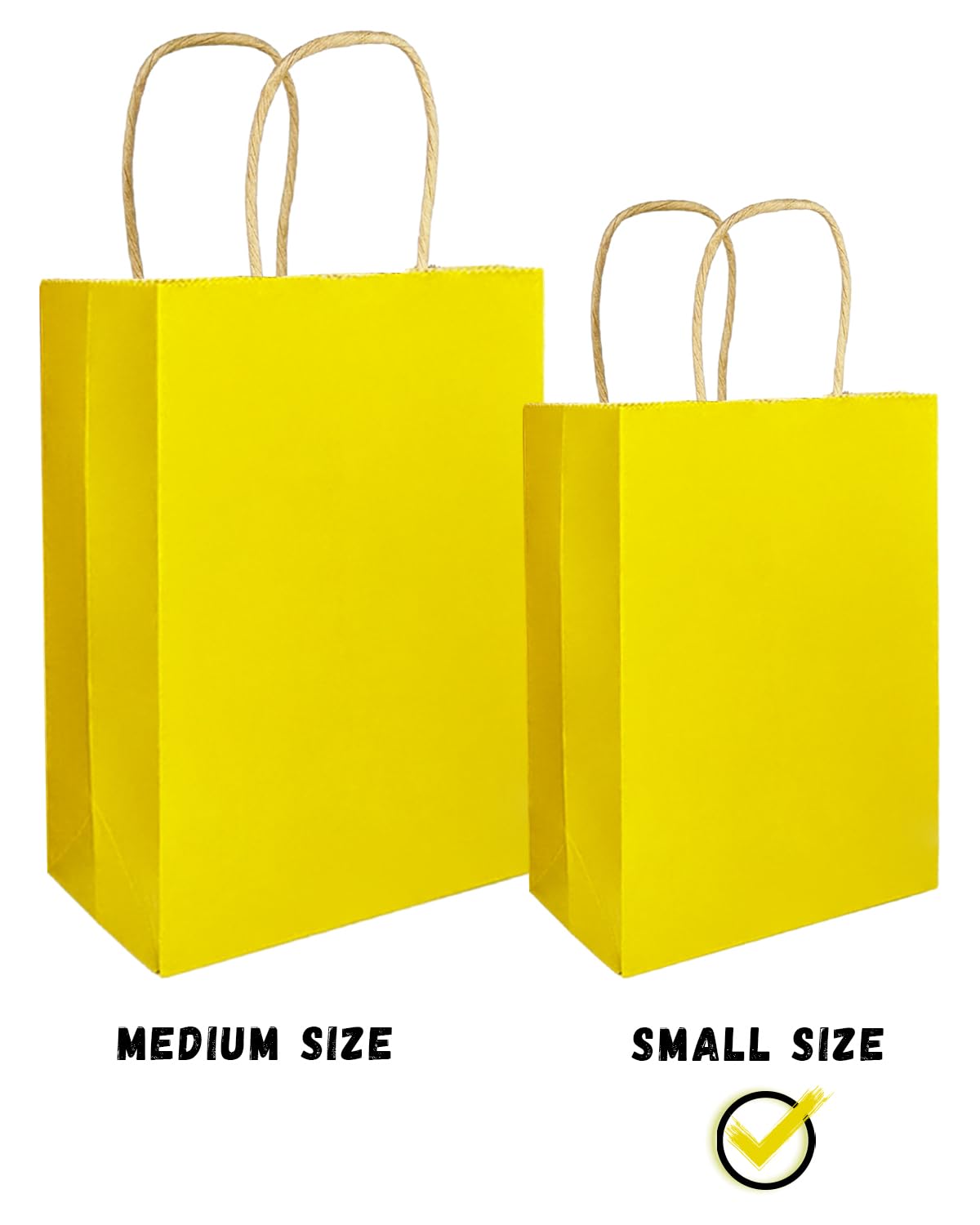 Gcardist Pack Of 32 Kraft Bags With Handles 21 X 15 X 8 Cm Small Gift - View #4