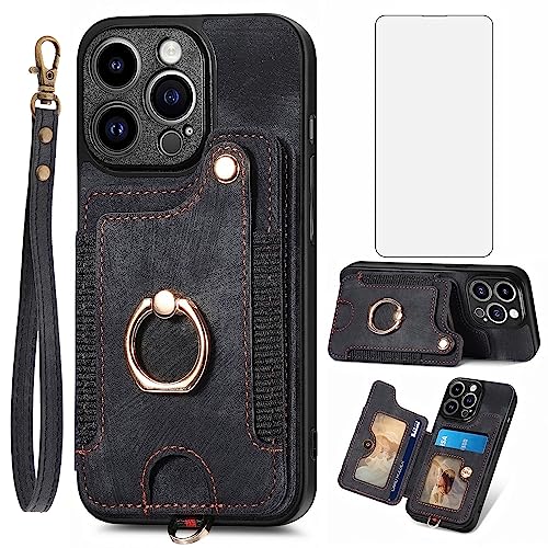 Coque iPhone 15 Pro Max anti-perte avec dragonne et blocage RFID contre le piratage
