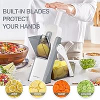 SupMaKin Safer Mandoline Slicer for Kitchen,Adjustable Potato Slicer 1-8 mm — image 3