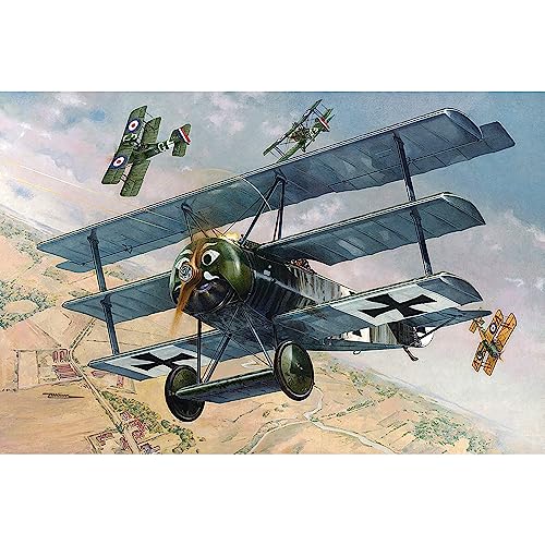 Roden Fokker F.I German Pursuit Triplane Airplane Model Kit