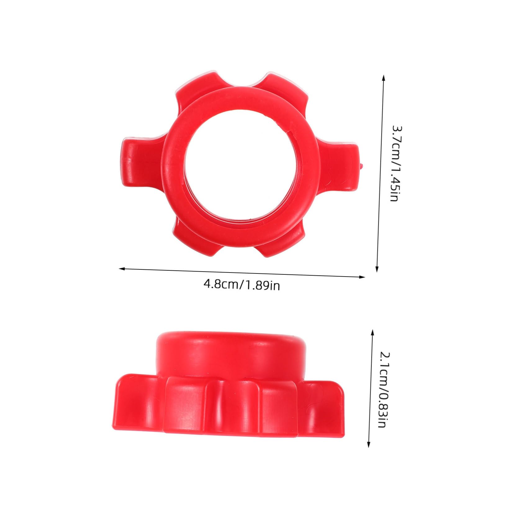 Barbell Lock Clip 4pcs Barbells Handle - lock Household Equipments Clamps Barbell Collars, Collars Nut Nut, Fittings Weightlifting Lifting Clip Red Nuts, dumbbell Professional Dumbbell Bar