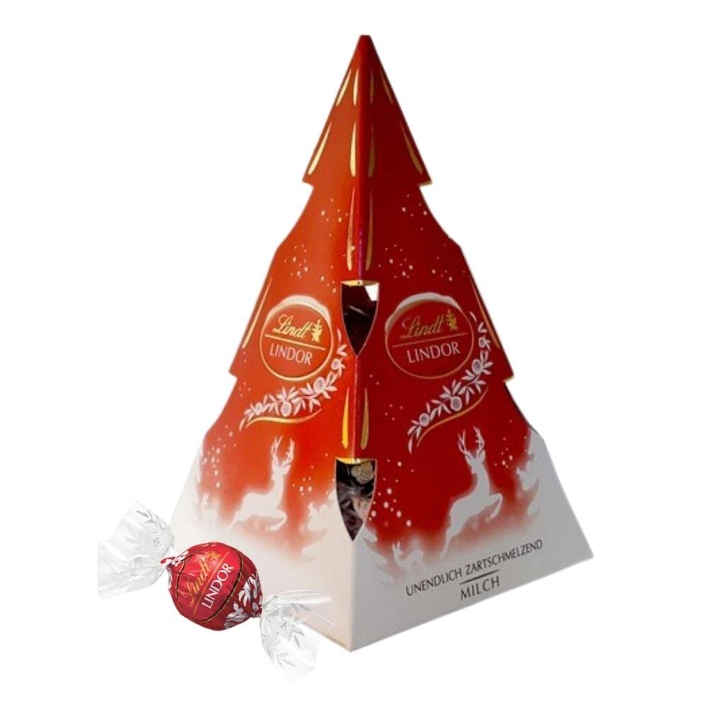 COLONISTA × NATAL DESIGN COMPE10 LINDOR Chocolate Lindt Lindor, Caixa Árvore de Natal 112g : Amazon.com.br