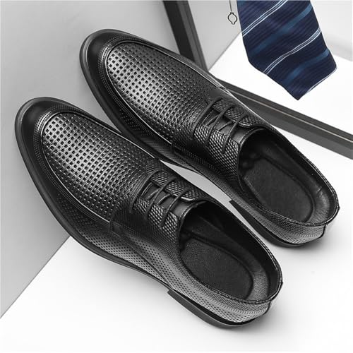 Premium Leather Oxford Lace Up Shoes for Men Comfortable Office Footwear2