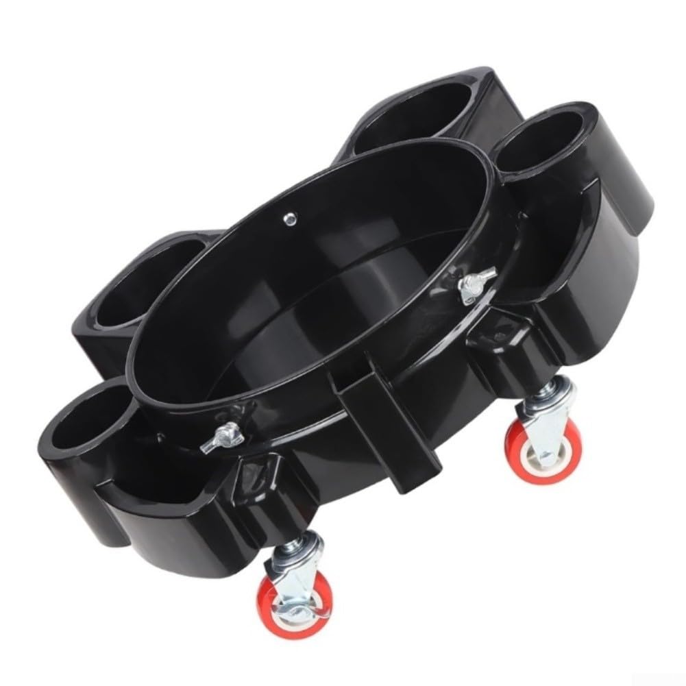 Carrito de cubo de 5 galones con 5 ruedas, carrito para lavado de