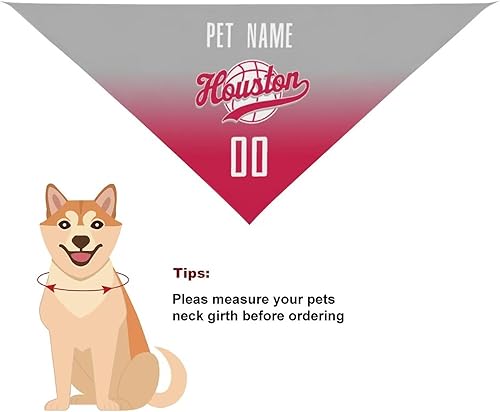 Miniatura 183 de Bandana personalizada para perro de baloncesto para perro, bufanda para mascotas, color del equipo con nombre y número de nombre, regalos