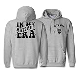 Matt Rife Era Front and Back Print Hoodie Sweatshirt Unisex Small Grey