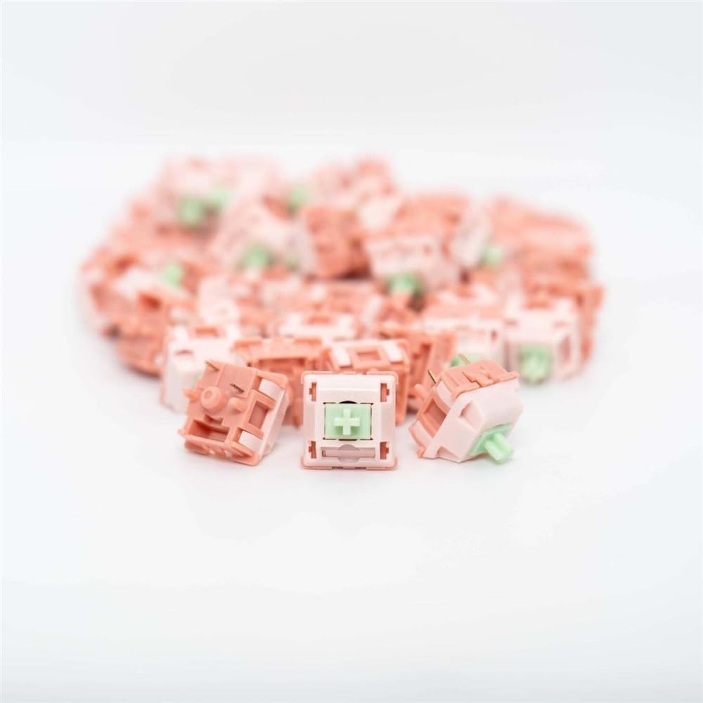 DucKey BSUN Aniya Switch R2, Commutateur Crème Linéaire Pré-lubrifié 5pin pour Clavier Mécanique Personnalisé (Color : 28g, Size : 70PCS)