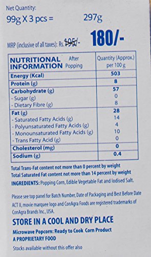 Image of ACT II Microwave Popcorn Original, 297g
