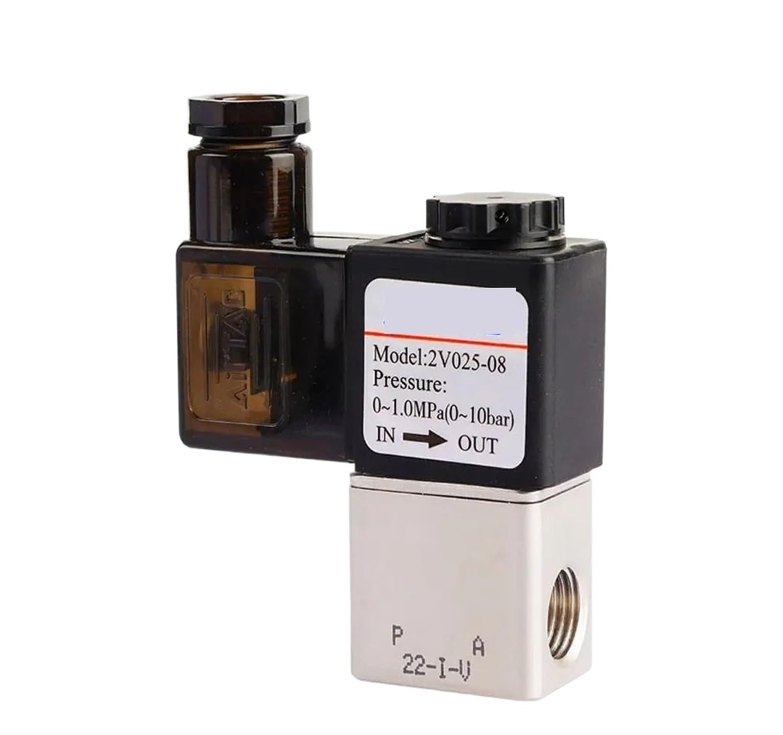 Vanne de régulation 2V025-06 AC 110V électrovanne 2/2 voies pour eau et air