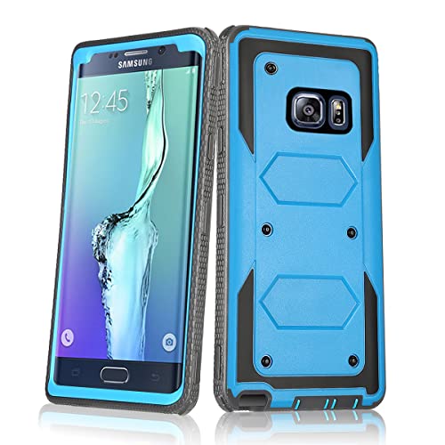 Asuwish Phone Case for Samsung Galaxy S6 Edge Plus Cover Hybrid Rugged Shockproof Drop Proof Full Body Protective Heavy Duty Mobile Cell Accessories Glaxay S6edge + S 6edge 6s 6 Edge+ Women Men Blue