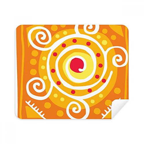 Chiffon de nettoyage écran et lunettes suède Mexique orange 2Pcs