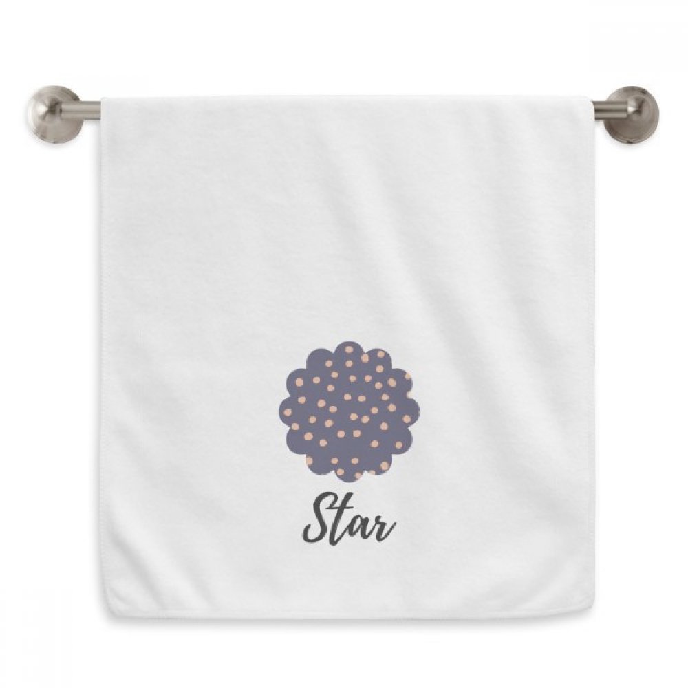 Serviettes débarbouillettes plantes point résumé AR Diadème linge de bain blanc