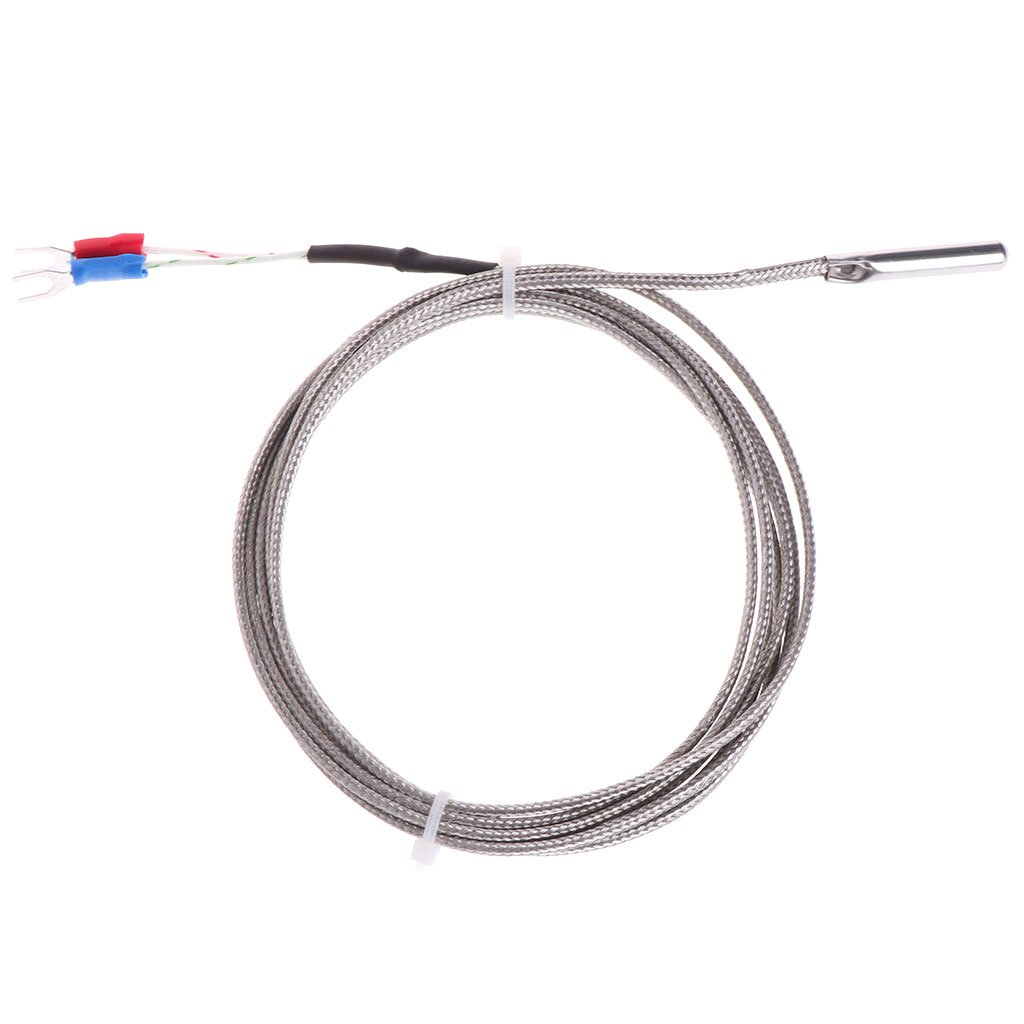 GTYLF 2m K-Type Thermocouple Temperature 0-600℃ 5 * 30mm Probe Stainless Steel for Measuring Boiler Oven Temperature