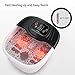 RIGHTMELL Foot Spa Bath Massager with Heat, Epsom Salt,Bubbles, Vibration and Red Light, Tub for Stress Relief,Foot Soaker, Birthday Gifts for Mom Dad Women Men Her Him