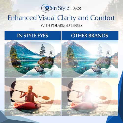 In Style Eyes Lovin Mawi Wrap Around Bifocal Sunglasses, Rimless Reading Glasses with UV Protection - Polarized Lens - Tortoise - 2.5x