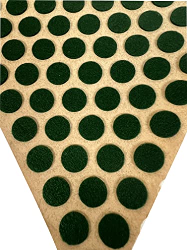 National Artcraft Dark Green 1/2" Felt Pads With Adhesive Back - 1000 Pads/Roll (Pkg/1000) #TOP1