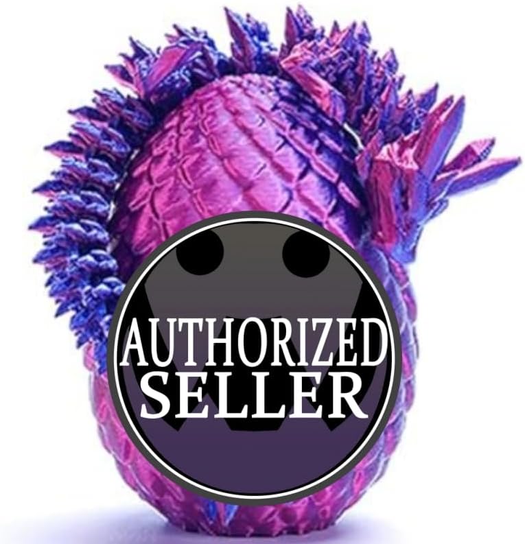 4 Pcs Mini 3D Printed Dragon Eggs with Dragons Inside, Articulated Crystal Dragon in Dinosaur Egg, Birthdays, Halloween Decorations Indoor Outdoor for Girls Boys (MINI-LD) - Image 2