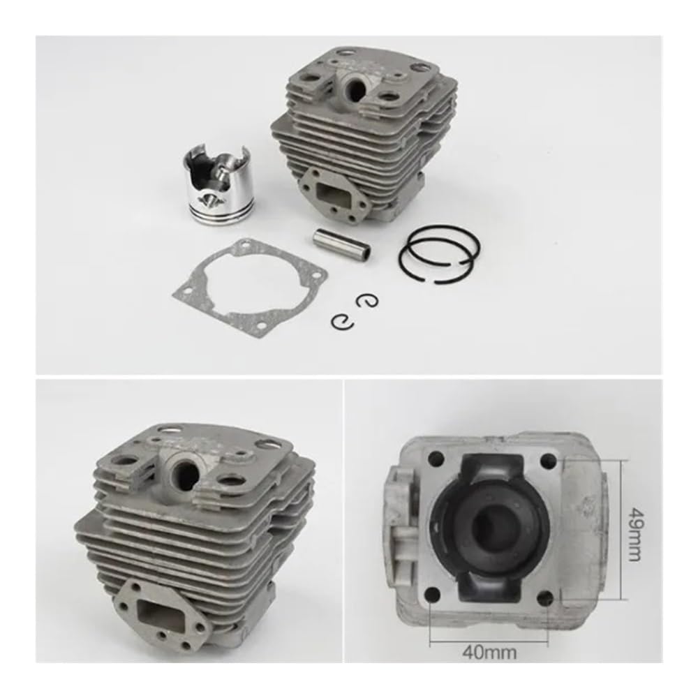 Conjunto DE Cilindro DE 40 MM Apto for G4K G45 G45L BC4310 HUS. Piezas del Kit DE ARO DE PISTÓN del Cilindro DE LA DESBROZADORA 443R