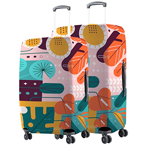 Image of Nasher Miles Polyester Protective Luggage Cover Set of 2 (Medium-Large) - Summer Design